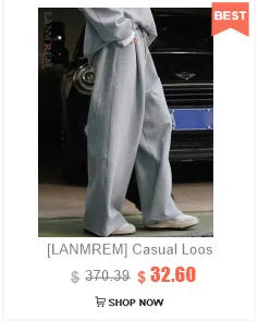 Drawstring High-Waist Wide-Leg Trousers