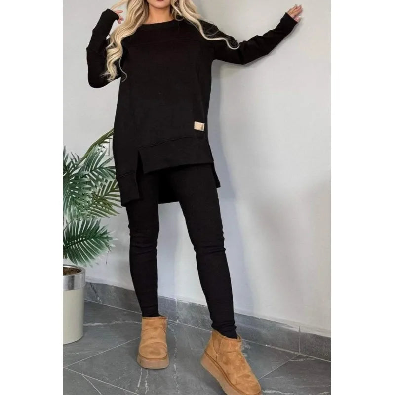 Hoodie & Slim-Leg Trousers Set