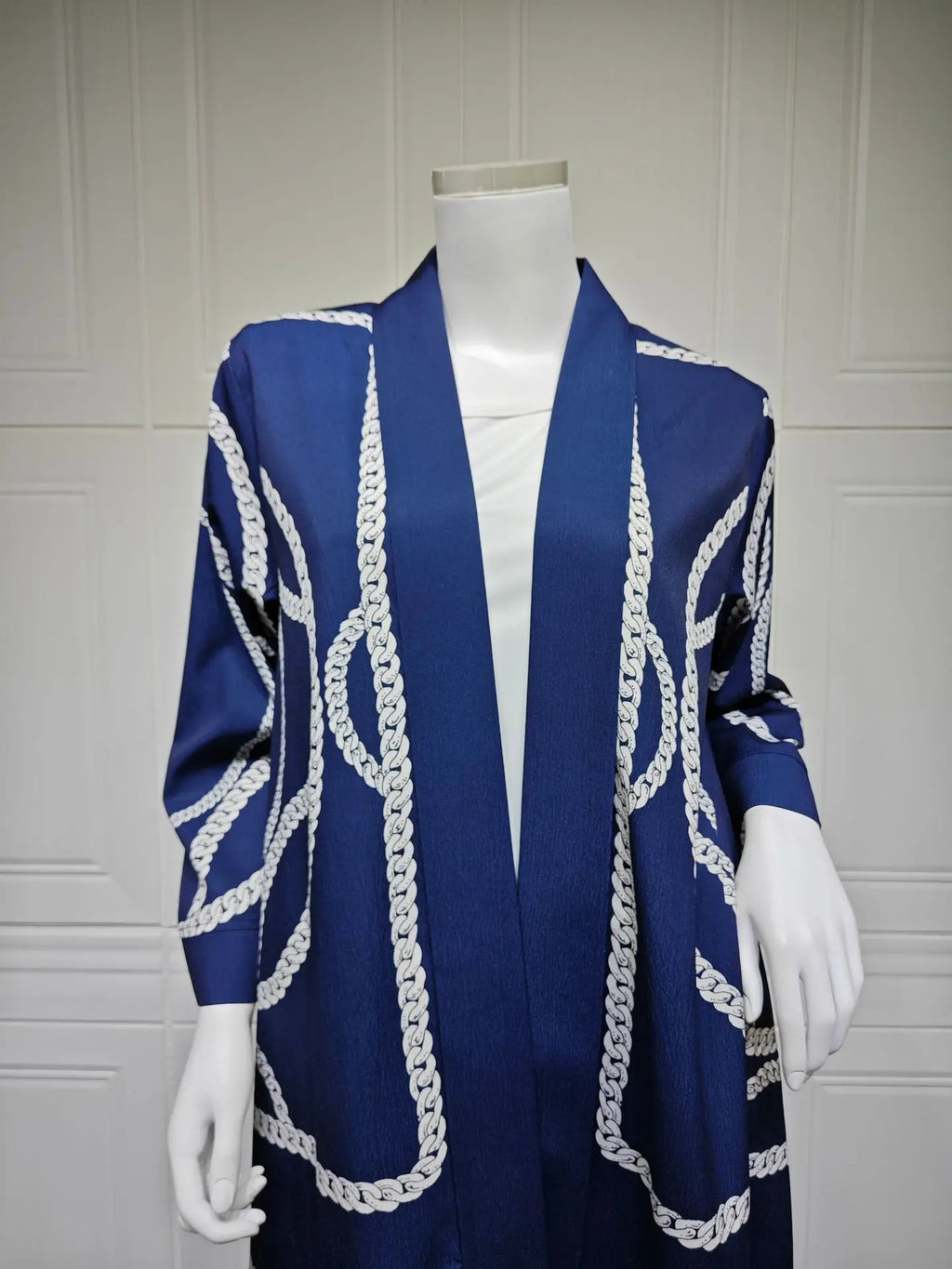 Abaya Cardigan & Wide-Leg Trousers Set