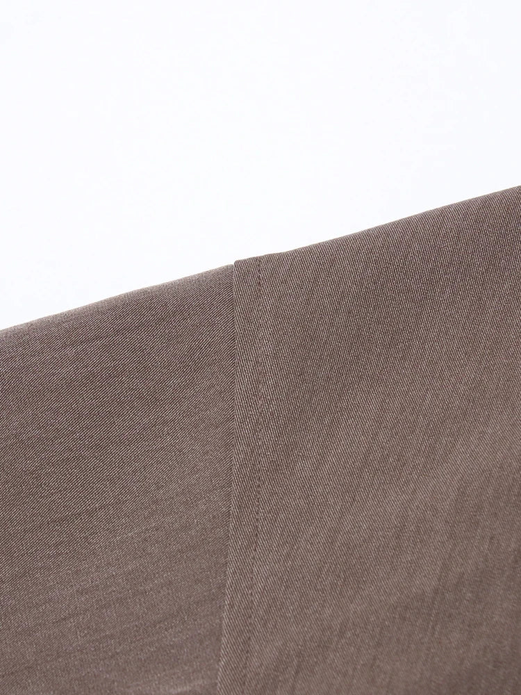 Asymmetric Turtleneck Short Jacket