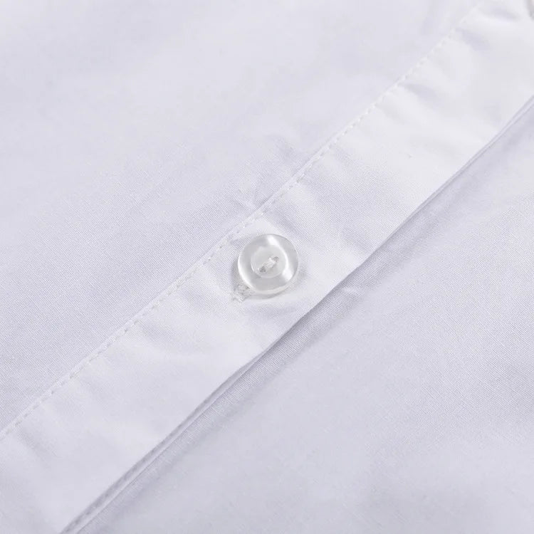 Minimalist Patchwork Oversized Work Blouse