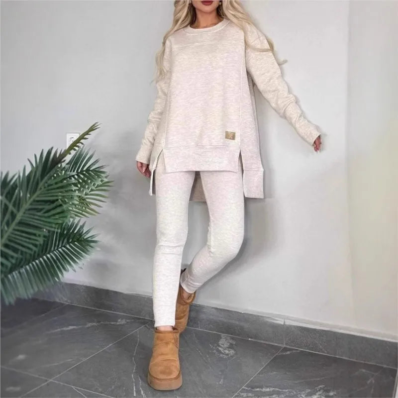 Hoodie & Slim-Leg Trousers Set