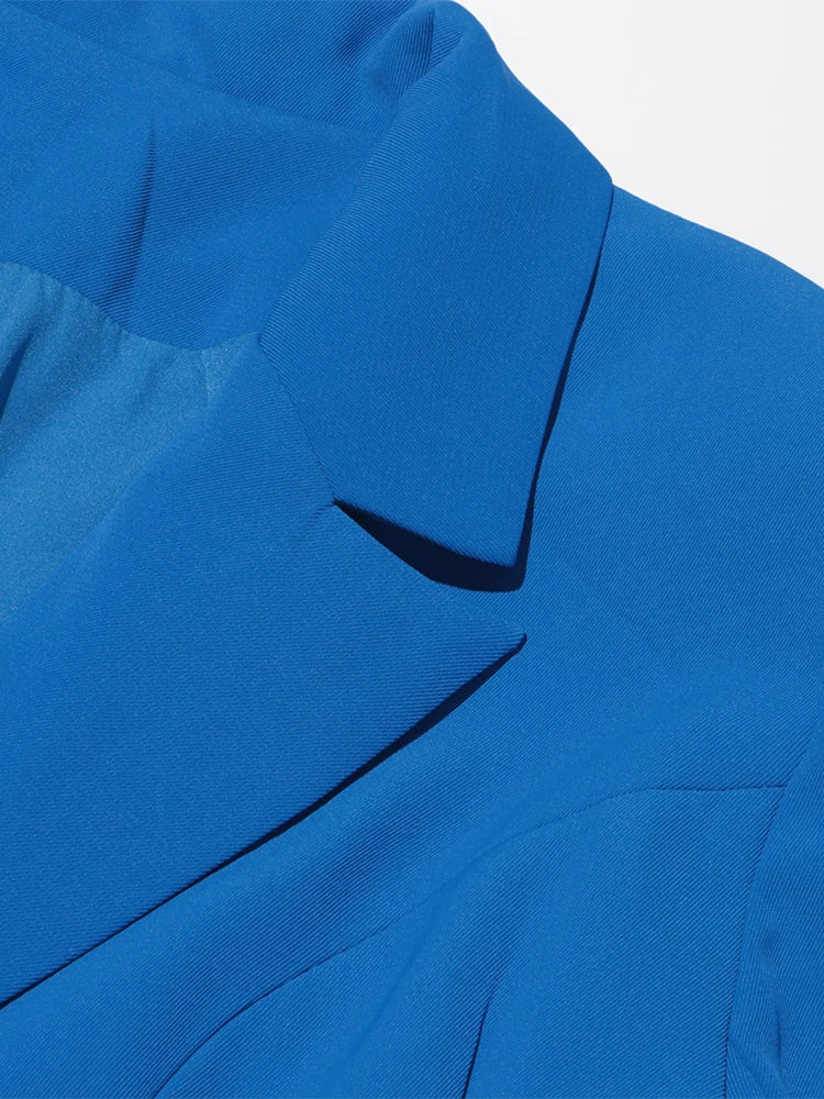 Patchwork Notch Lapel Blazer