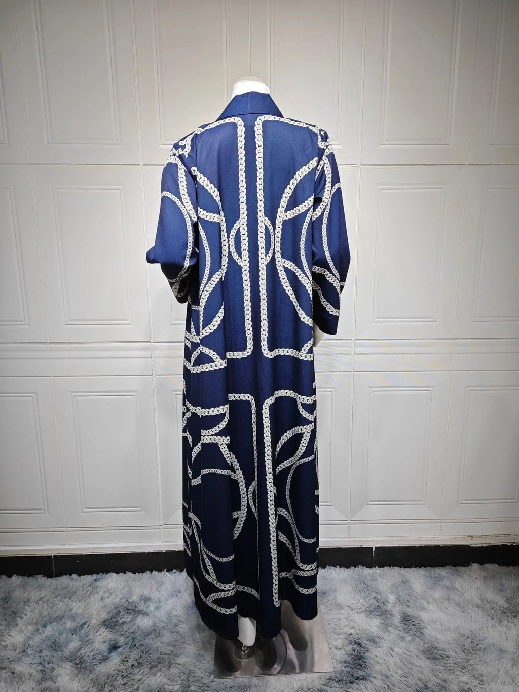 Abaya Cardigan & Wide-Leg Trousers Set