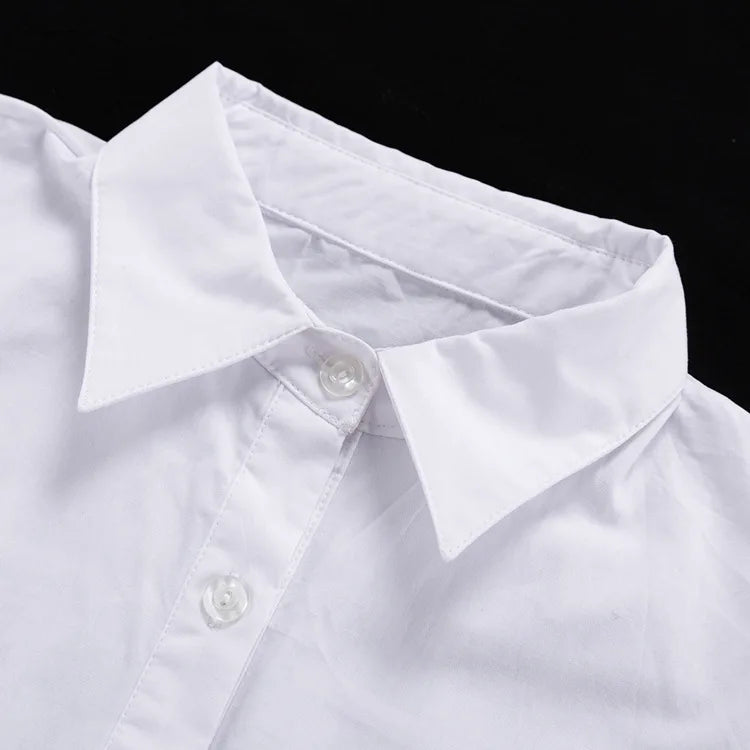 Minimalist Patchwork Oversized Work Blouse
