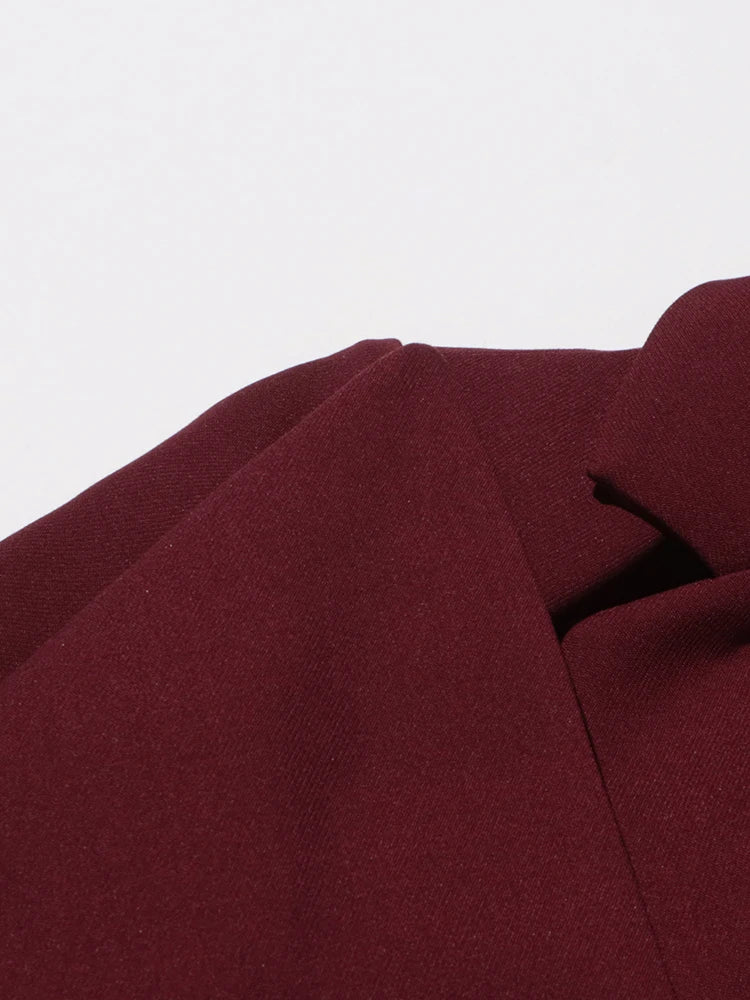 Scarf Collar Patchwork Jacket