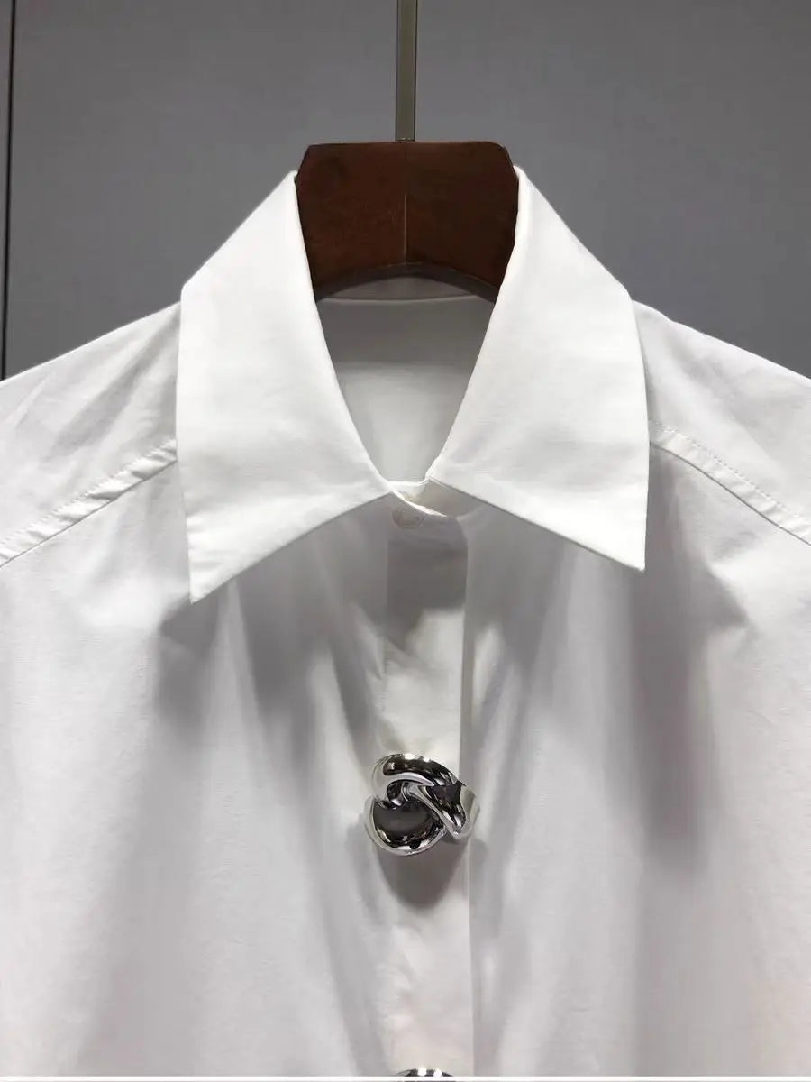 Oversized Cotton Blouse