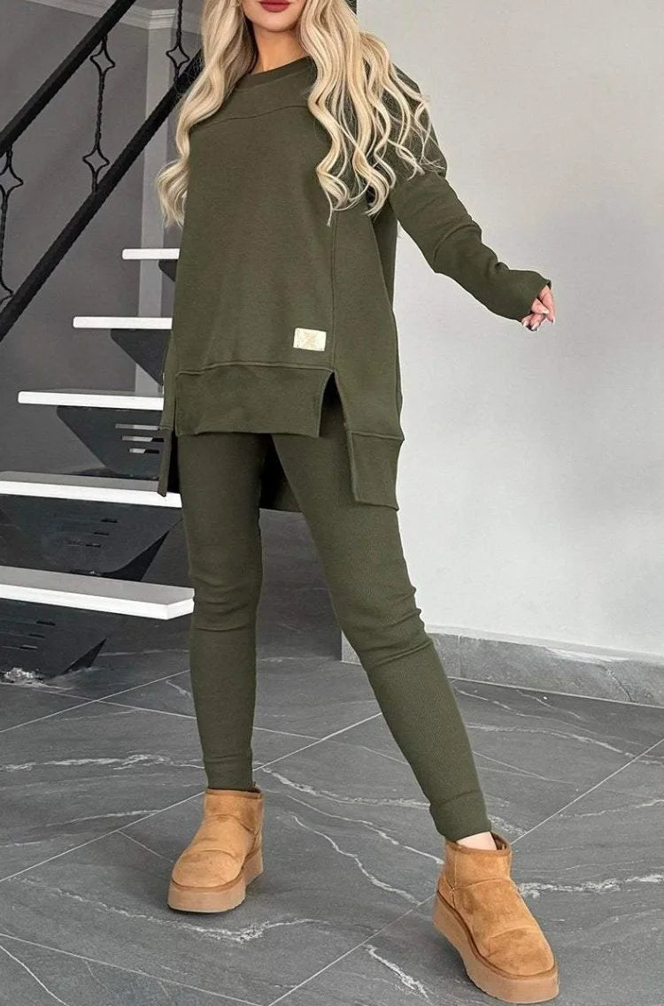 Hoodie & Slim-Leg Trousers Set