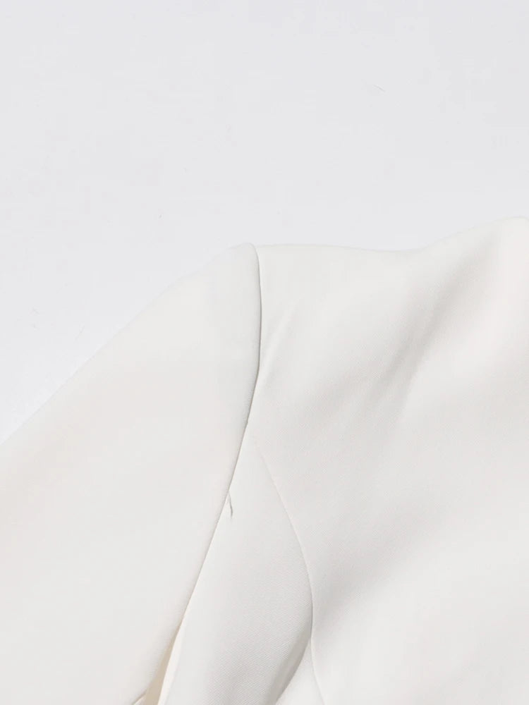 Stand Collar Top & Floor-Length Skirt Set