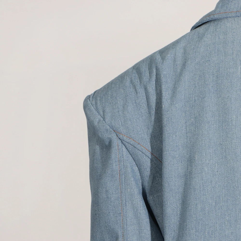 Minimalist Lapel Button Jacket