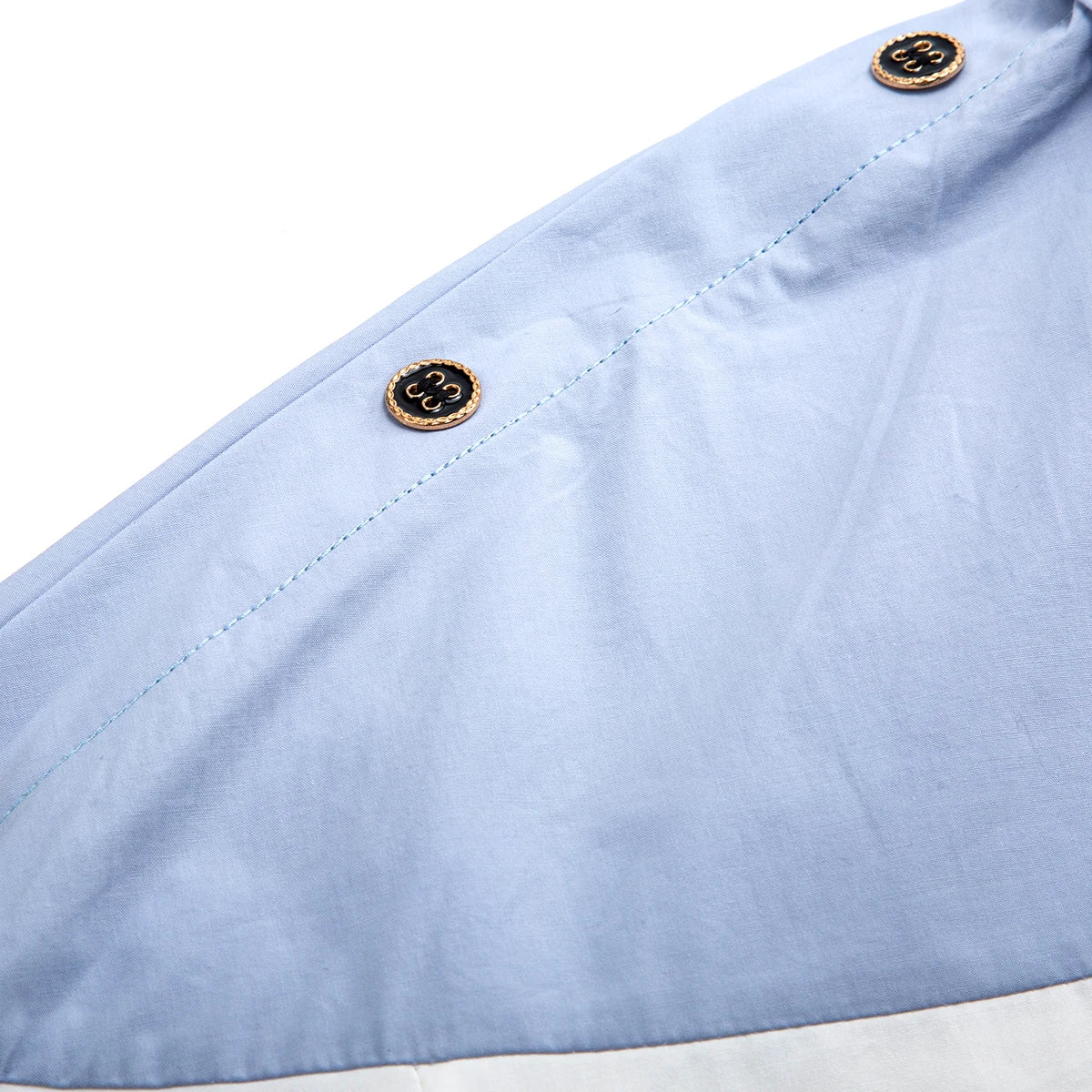 Spliced Color Block Business Shirt