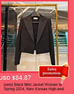 Double-Breasted Lapel Blazer