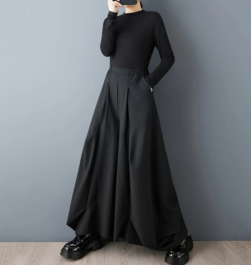 Vintage Oversized Wide-Leg Trousers
