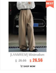 Drawstring High-Waist Wide-Leg Trousers