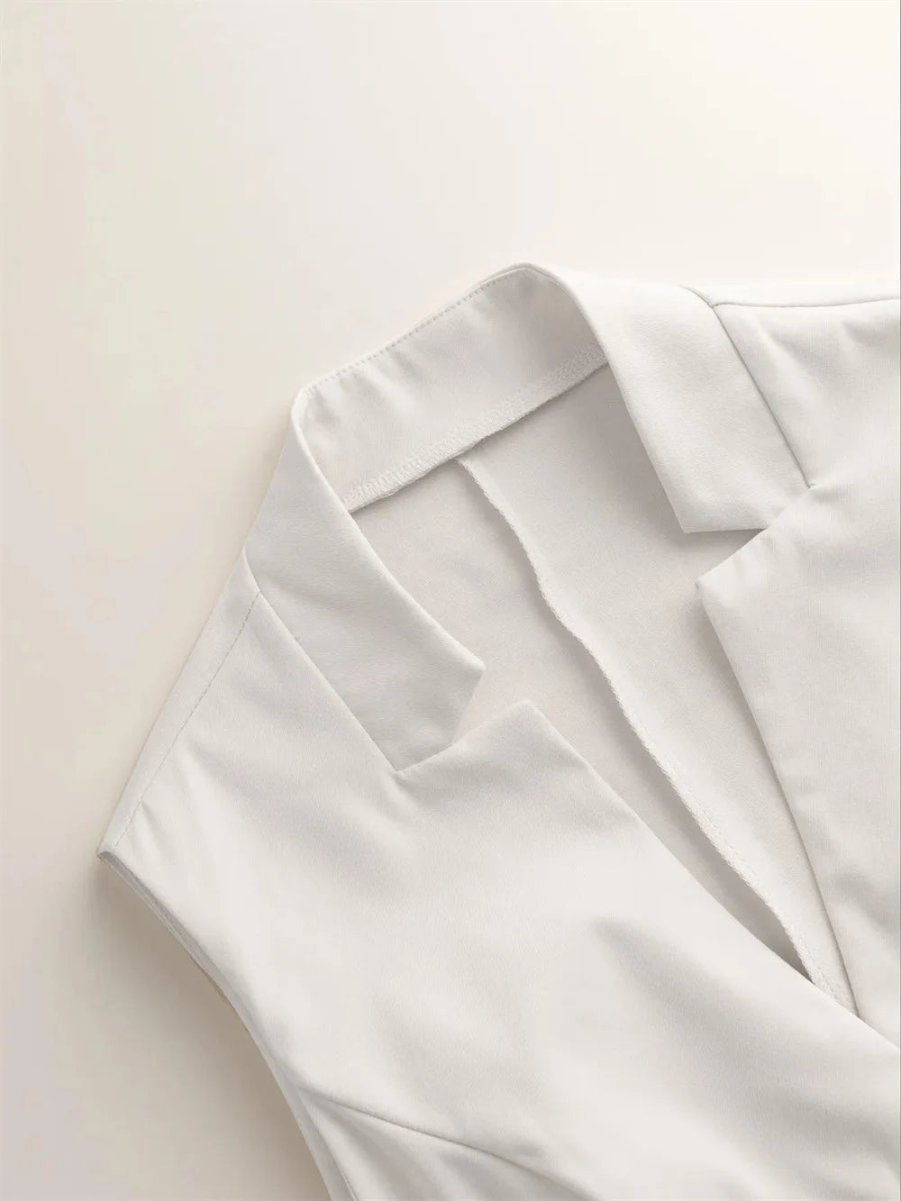 V-Neck Single-Breasted Slim Vest