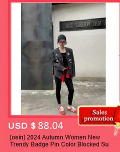 Double-Breasted Lapel Blazer