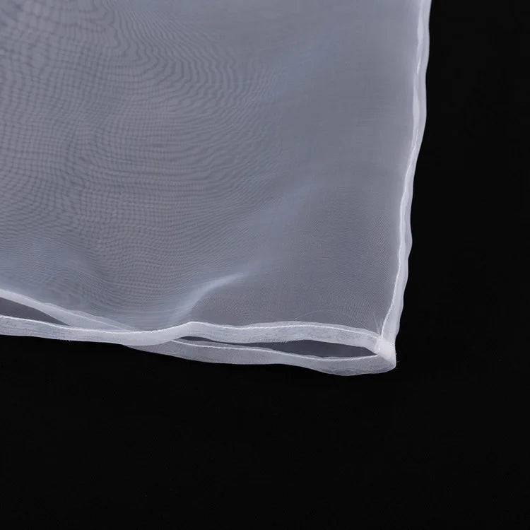 Organza Mesh Patchwork Long-Sleeve Shirt