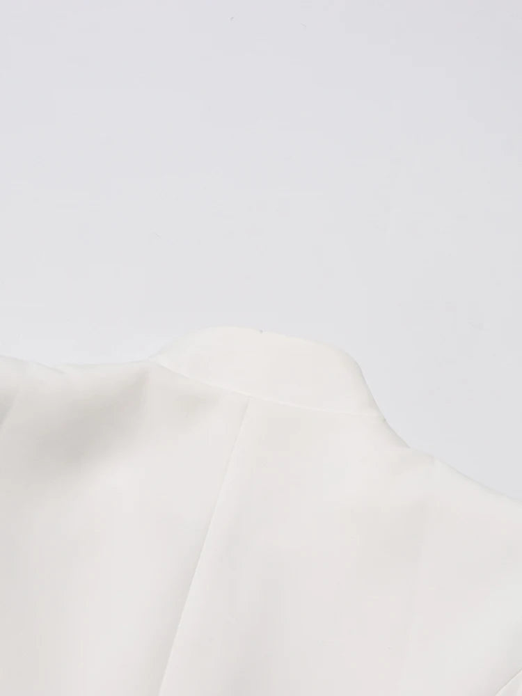 Stand Collar Top & Floor-Length Skirt Set